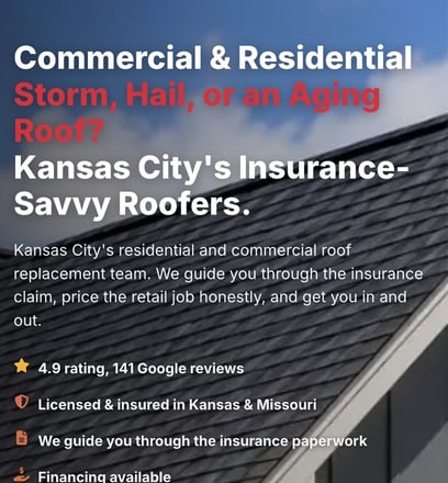Screenshot of bestroofinginkansascity.com