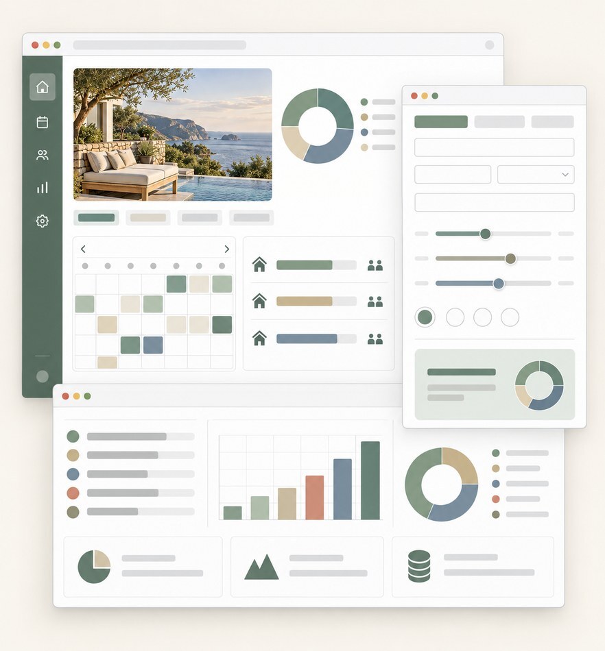 Custom calculator and dashboard tools built for a client